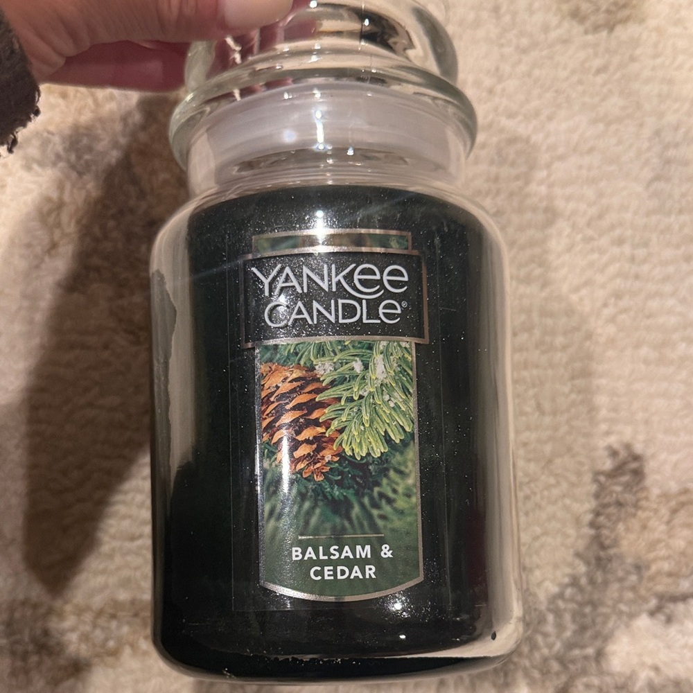 Yankee Candle Balsam & Cedar Green Jar